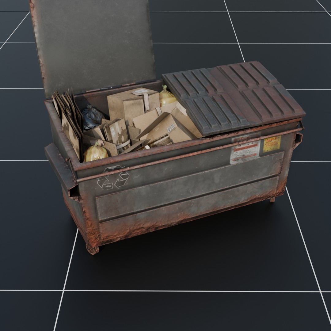 Dumpster With Trash_V2